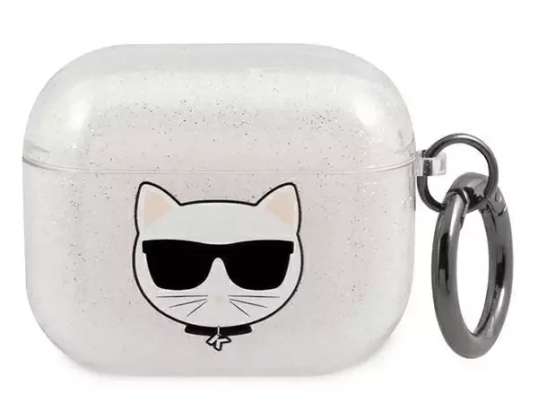 Karl Lagerfeld KLA3UCHGS AirPods 3 coque argent/argent Glitter Choupe
