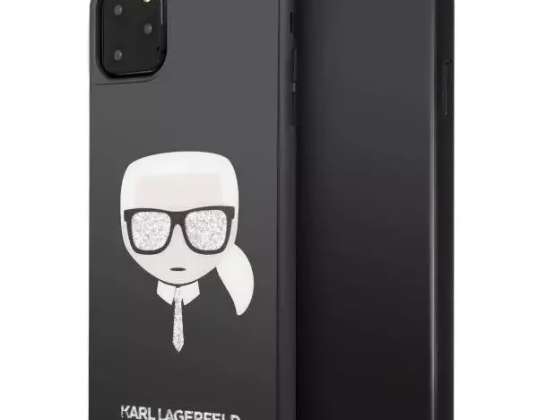 Karl Lagerfeld KLHCN65DLHBK iPhone 11 Pro Max siyah/siyah İkonik Glit