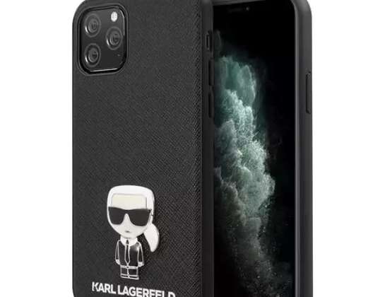 Karl Lagerfeld KLHCN65IKFBMBK iPhone 11 Pro Max Hartschalenkoffer schwarz/schwarz