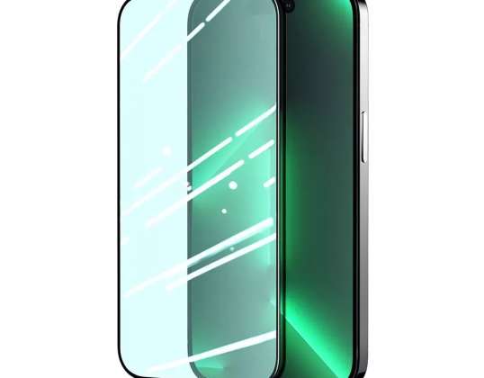 Joyroom Knight cristal verde para iPhone 14 Pro Max con filtro Anti Blue