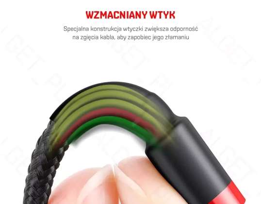 Baseus Cafule Micro-USB 1.5A nylonový kabel 200cm červený