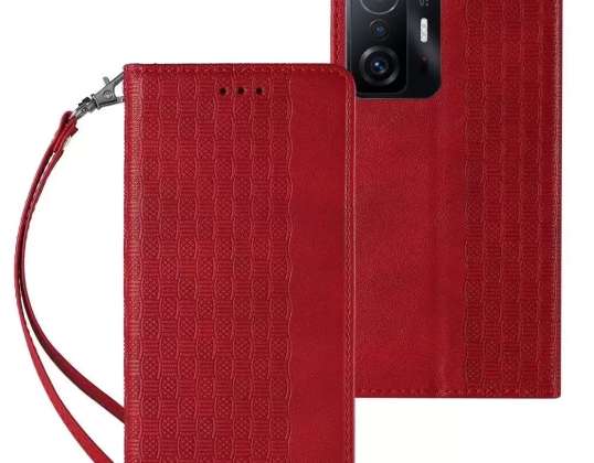 Pouzdro magnetického popruhu pro Xiaomi Redmi Note 11 Kryt peněženky + min
