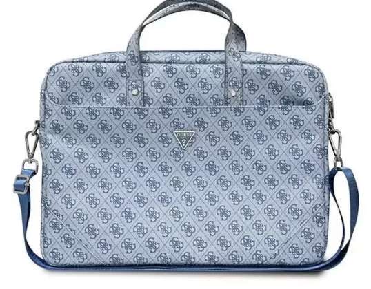 "Guess Bag GUCB15P4TB 16" mėlynas / mėlynas "Saffiano 4G" trikampio logotipas