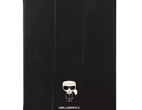 Karl Lagerfeld KLFC12OKMK iPad 12.9" Pro 2021 Buchcover schwarz/schwarz
