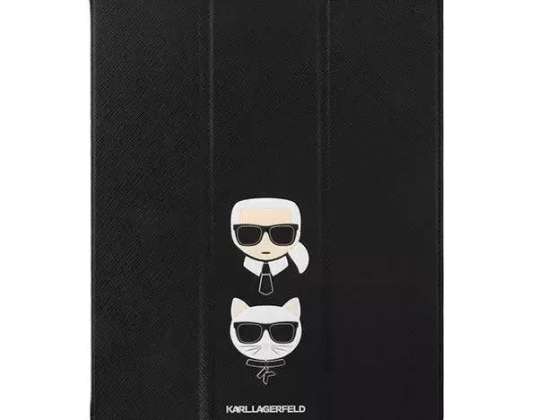 Karl Lagerfeld KLFC12OKCK iPad 12.9 » Pro 2021 Couverture de livre noir/noir