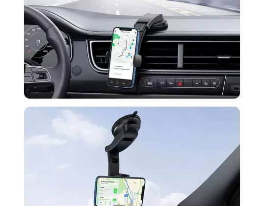 Ugreen Car Phone Clamp Holder para parabrisas de la cabina negro