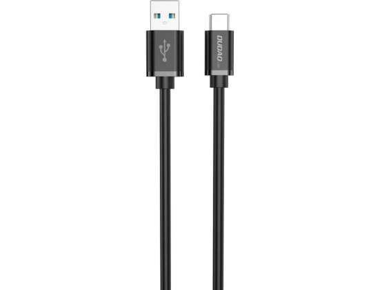 Dudao-kabel USB til USB Type-C Super Fast Charge 1 m svart (L5G-