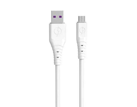 Dudao kablosu USB'den mikro USB'ye 6A 1 m beyaz (TGL3M)