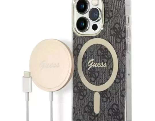 Set Guess GUBPP14XH4EACSK Case + Charger iPhone 14 Pro Max 6,7 "charme