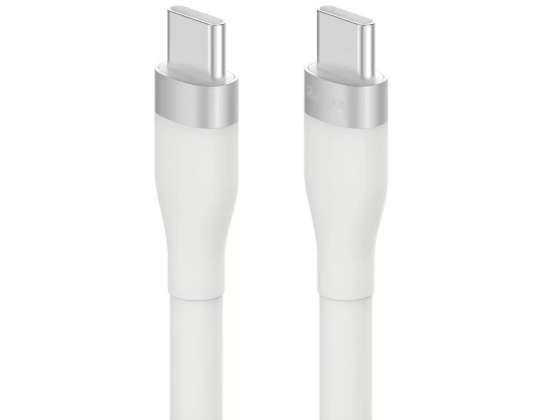 Kábel Ringke USB-C na USB-C 480 Mb/s 60 W, 2 m biela (CB60204RS)
