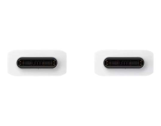 Kábel Samsung USB-C na USB-C 3A 480Mb/s 1.8m biely kábel (EP-DX310JWEGEU)