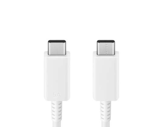 Samsung USB-C naar USB-C 5A 480Mbps 1.8m Witte kabel (EP-DX510JWEGEU)