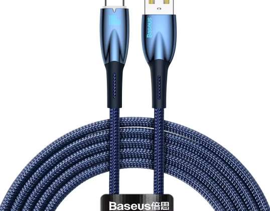 Cabo de carregamento rápido da série Baseus Glimmer USB-A - USB-C 100W