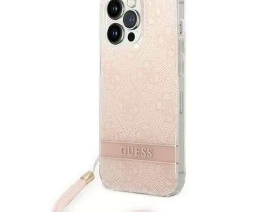 Case Guess GUOHCP14XH4STP iPhone 14 Pro Max 6,7" vaaleanpunainen/vaaleanpunainen kovakuori