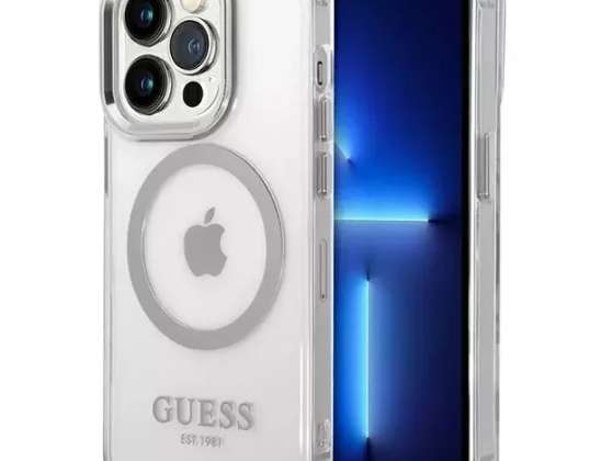 Case Guess GUHMP14XHTRMS iPhone 14 Pro Max 6,7" ezüst/ezüst kemény ca