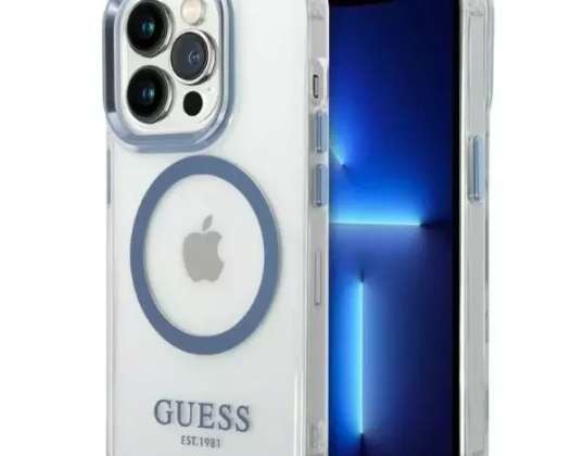 Case Guess GUHMP14XHTRMB iPhone 14 Pro Max 6,7" blu/blu hard ca