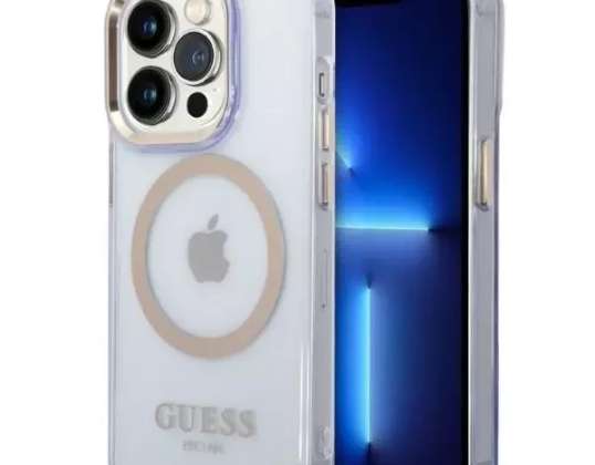 Чехол Guess GUHMP14XHTCMU iPhone 14 Pro Max 6,7" пурпурный/фиолетовый жесткий