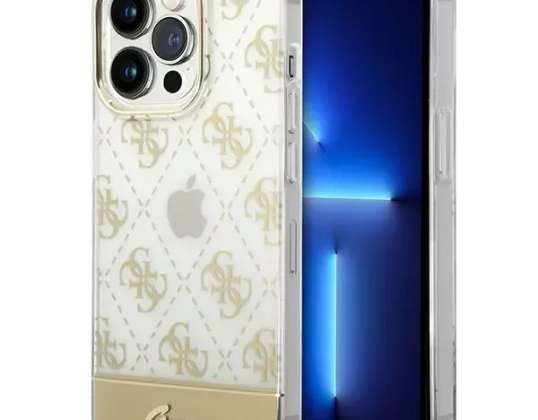 Case Guess GUHCP14XHG4MHG, skirtas Apple iPhone 14 Pro Max 6,7 colio auksas / auksas h