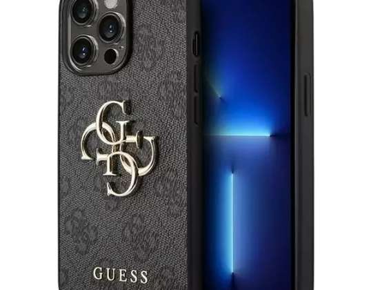 Case Guess GUHCP14X4GMGGR para Apple iPhone 14 Pro Max 6,7" cinza / cinza h
