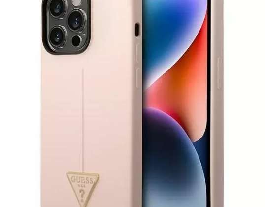 Case Guess GUHCP14LSLTGP Apple iPhone 14 Pro-hoz 6,1" rózsaszín/rózsaszín hardc