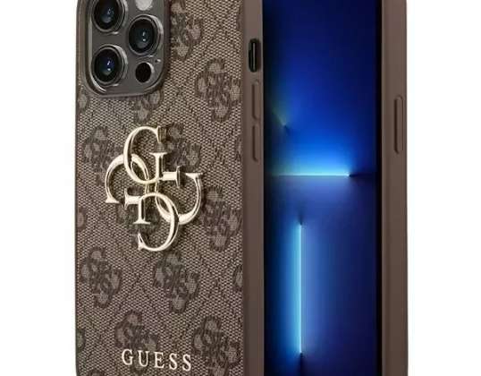 Case Guess GUHCP14L4GMGBR for Apple iPhone 14 Pro 6,1" brown/brown ha