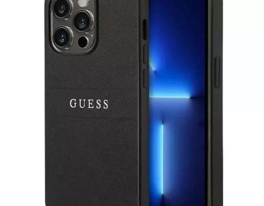 Case Guess GUHCP14LPSASBBK pour Apple iPhone 14 Pro 6,1 » noir/noir Sa