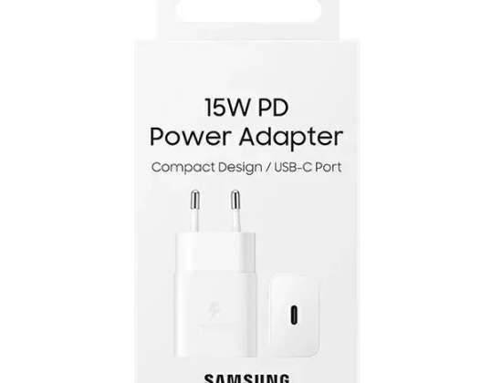 Caricatore da parete per Samsung EP-T1510NW 15W Fast Charge bianco/bianco