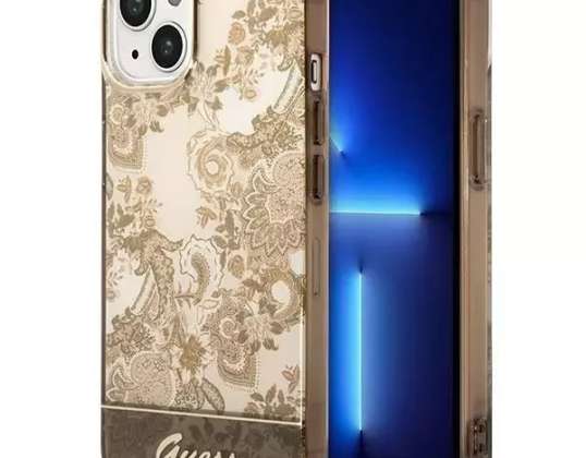Guess Case GUHCP14MHGPLHC für Apple iPhone 14 Plus 6,7" ockerfarbenes Hardcase