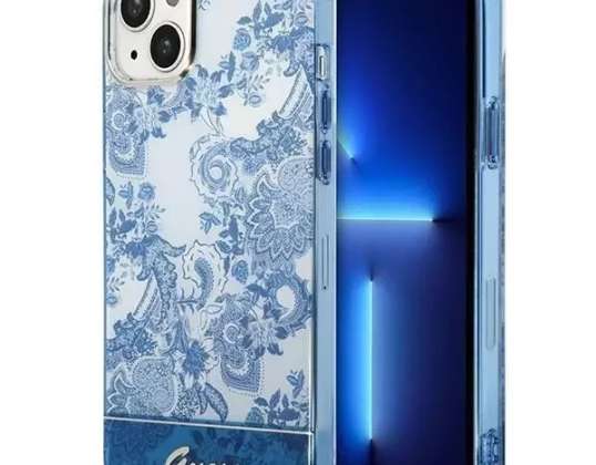 Case Guess GUHCP14MHGPLHB, skirtas Apple iPhone 14 Plus 6,7 colio mėlyna / mėlyna
