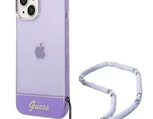 Case Guess GUHCP14MHGCOHU, skirtas Apple iPhone 14 Plus 6,7 colio violetinė / violetinė