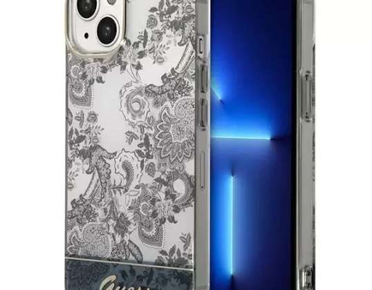 Case Guess GUHCP14SHGPLHG pro Apple iPhone 14 6,1" šedý / šedý hardcase