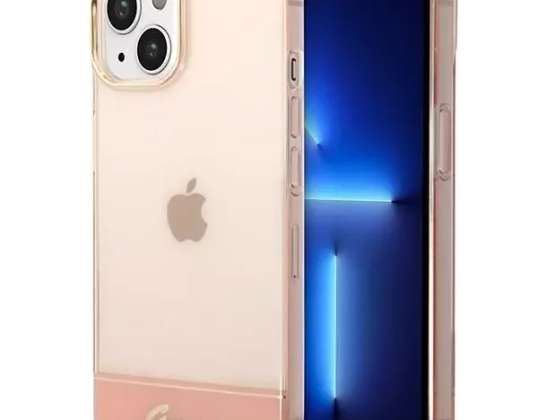 Case Guess GUHCP14SHGCOP für Apple iPhone 14 6,1" pink/pink Hardcase