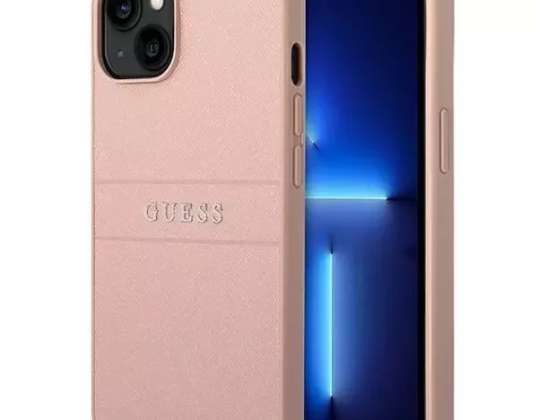 Case Guess GUHCP14SPSASBPI Apple iPhone 14 6,1" rózsaszín / rózsaszín Saffian