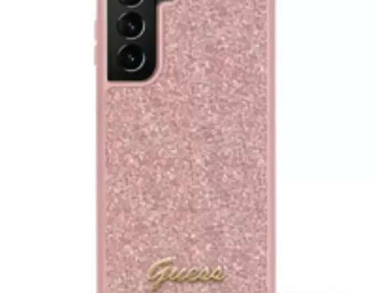 Kasa Guess GUHCS23LHGGSHP Samsung Galaxy S23 Ultra S918 pembe / pembe için