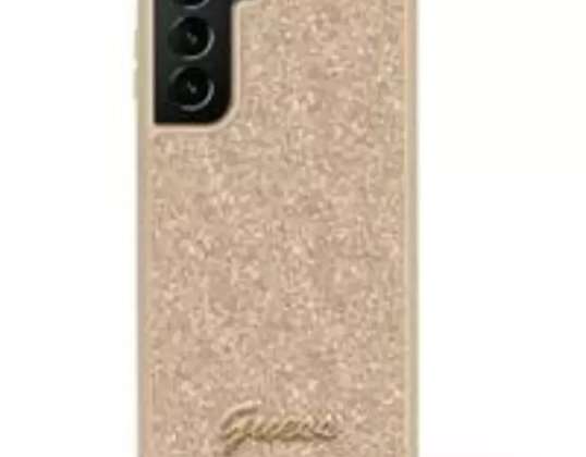 Case Guess GUHCS23LHGGSHD voor Samsung Galaxy S23 Ultra S918 goud / goud