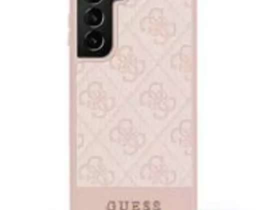 Θήκη Guess GUHCS23LG4GLPI για Samsung Galaxy S23 Ultra S918 ροζ/ροζ