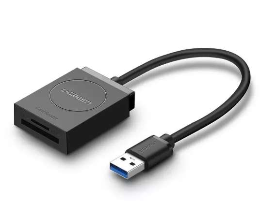 UGREEN SD / micro SD į USB 3.0 kortelių skaitytuvas juodas (20250)