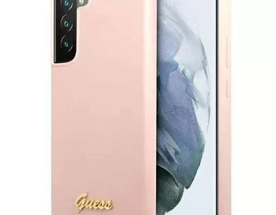 Case Guess GUHCS23SLSLMGPP voor Samsung Galaxy S23 S911 roze / roze hard