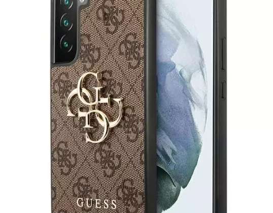 Guess Case GUHCS23M4GMGBR pour Samsung Galaxy S23+ Plus S916 marron/bro