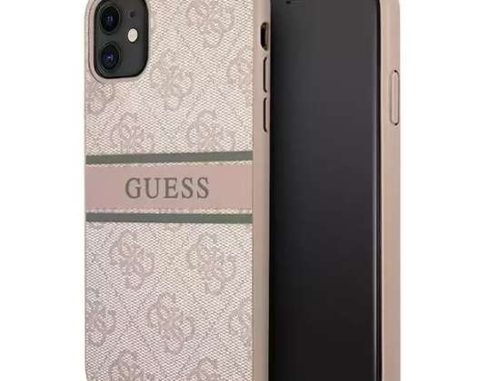 Case Guess GUHCN614GDPI pro Apple iPhone 11 6,1" / Xr růžová/růžová hardc
