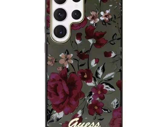 Case Guess GUHCS23LHCFWSA für Samsung Galaxy S23 Ultra S918 grün