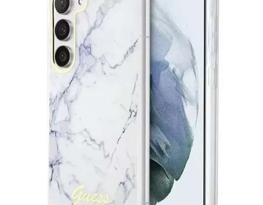 Guess Case GUHCS23MPCUMAH voor Samsung Galaxy S23 + Plus S916 wit / wit