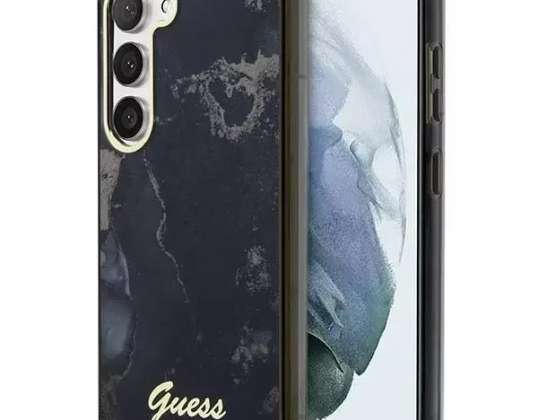 Kılıf Guess GUHCS23SHTMRSK için Samsung Galaxy S23 S911 siyah / siyah sert