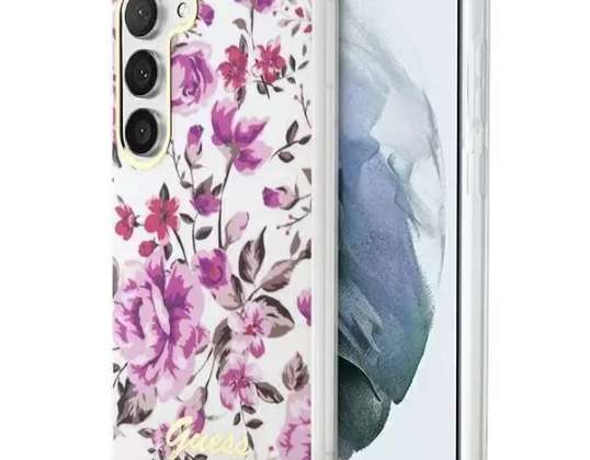 Case Guess GUHCS23SHCFWST for Samsung Galaxy S23 S911 white/white hardc