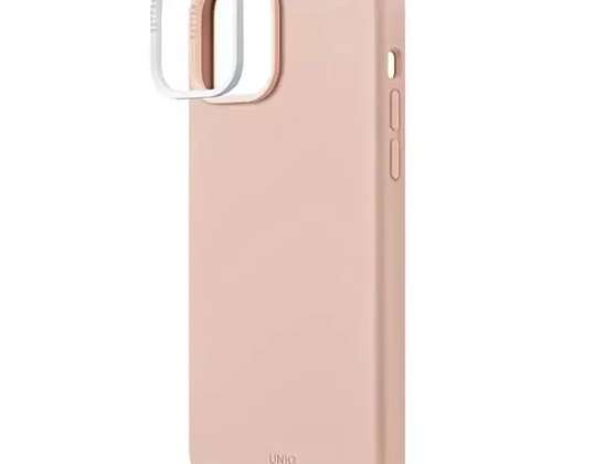 UNIQ Lino Case para iPhone 14 Plus 6,7" rosa / rosa blush