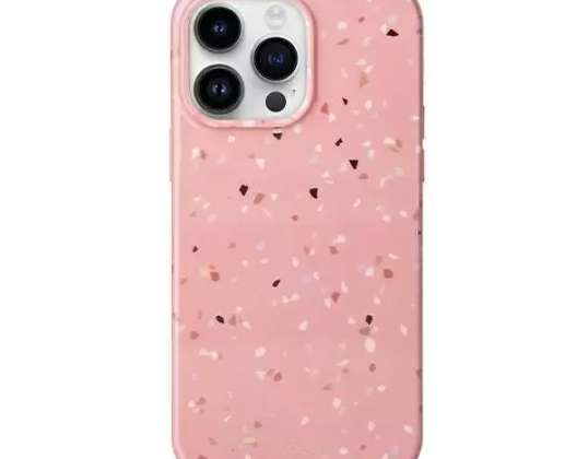 UNIQ Case Coehl Terrazzo iPhone 14 Prolle 6,1" vaaleanpunainen/koralli vaaleanpunainen