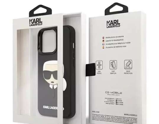 Karl Lagerfeld Case KLHCP13XKH3DBK za iPhone 13 Pro Max 6,7" trda