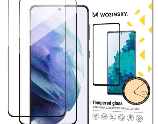 Wozinsky Panzerglas 2x Vollkleber gehärtetes Glas für Samsung Galaxy