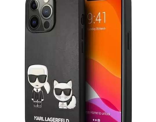 Karl Lagerfeld KLHCP13LPCUSKCBK skyddande telefonfodral för Apple iPho