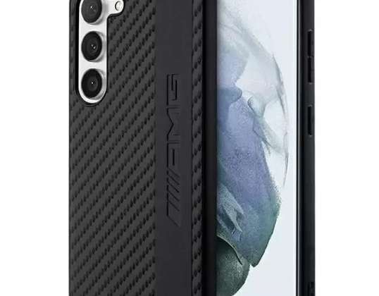 AMG Чехол для Samsung Galaxy S23 + Plus HardCase Углеродная полоса & тиснение c